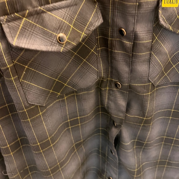 Dixxon Flannel Black Snap Button Up 19.5x24.5 - Picture 3 of 8